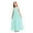 Mint Green, variant on LiiYii Girls' Kids Chiffon Sleeveless Beaded Wedding Junior Bridesmaid Dance Prom Party Dress Mint Green 8