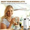thumbnail image 6 of Milk Frother, Automatic Electric Milk Frother and Warmer, Electric Milk Steamer Milk Heater Soft Foam Maker with Hot & Cold Milk Functionality for Coffee, Hot Chocolates, Latte, Cappuccino, 6 of 8