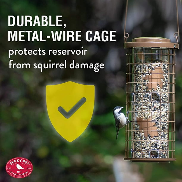 Perky-Pet 114B Squirrel Stumper Bird Feeder, Copper Walmart