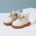 thumbnail image 4 of SNNROO Trendy Cool Solid Color Boots With Side Zipper For Baby Boys  Wear-resistant Non-slip Boots For Spring And Autumn, 4 of 6