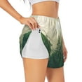 thumbnail image 2 of Disketp Fog Forest Print Women's Shorts Workout Shorts for Athletic Gym Running Shorts with Phone Pockets Small, 2 of 8