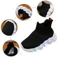 thumbnail image 5 of Wdgfv Girls Sneakers Fashionable Light Up Casual Shoes for Kids Soft On Thick Sole Luminous Athletic Footwear Comfortable Durable Design Black 22, 5 of 7