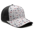 thumbnail image 3 of Christmas Baseball Cap – Stylish Spliced Design Adjustable Trucker Hat with Full Print Front & Brim, Breathable Cotton Blend Snapback for Sports, Travel & Daily Wear, 3 of 3