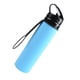 thumbnail image 4 of EeaseMX Botella de agua plegable de silicona de 600 ml para deportes al aire libre y senderismo (azul), 4 of 7