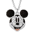 thumbnail image 1 of Collar de Mickey Mouse de Disney para mujer con cristales pavimentados, 1 of 6