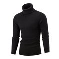 thumbnail image 2 of Suéter de hombre otoño e invierno cuello alto camisa base torcida suéter hombre, 2 of 5