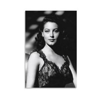 Classic Actresses Ava Gardner Black And White Sexy Poster Wall Art Poster Gifts Bedroom Prints Home Decor Hanging Picture Canvas Painting Posters 16x24inch(40x60cm)