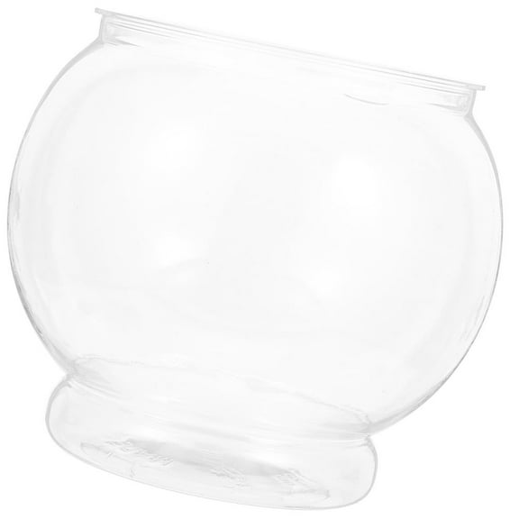 FELTECHELECTR 1Pcs Transparent Globe Fish Bowl for Home and in 5.9x5.9x5.1in