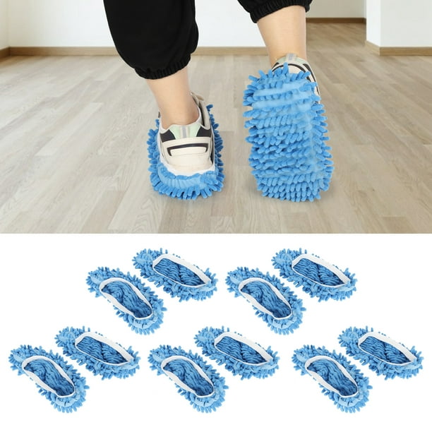 Microfiber Mop Slippers Washable Shoes Quick Cleaning Dust Floor