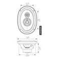 thumbnail image 5 of Cerwin Vega XED693 6 x 9 Inches 350 Watts Max 3-Way Coaxial Speaker Set, 5 of 6
