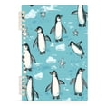 thumbnail image 2 of WOBOGO Penguin Starfish Figure Notebook College Horizontal Grid Paper Ink Spill Resistant Water Resistant Cover 8.3x5.7x0.4in, 2 of 8