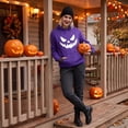 thumbnail image 6 of Halloween Jack O' Lantern Hoodie for Men, Casual Long Sleeve Pullover Sweatshirt with Front Pocket, Funny Halloween Sweatshirt for Daily Wear and Parties, 6 of 12
