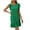 Green, variant on Xunlbb Womens Summer Dresses Women Fashion Summer Solid Color Ruffled Flying Sleeves Round Neck Sleeveless Dress Beach Dress Size S-XL