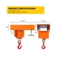 thumbnail image 2 of Forklift Lifting Hook, 2200lbs Capacity Forklift Lifting Hoist, Single Mobile Forklift Crane with Swivel Hook and Large T-Screw, 2 of 7