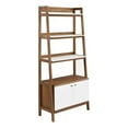 thumbnail image 2 of Bixby 33" Bookshelf Walnut White, 2 of 8