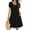 Black, variant on Zeagoo Womens Summer A-Line Dress with Pockets Mini Short Sleeve Dresses Flowy Beach Swing Dress Vacation Travel