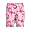 thumbnail image 4 of Easygdp Breast Cancer Ribbons Awareness Men's Short Pajama Pants, Sleep Shorts, Household Pants, Casual Pants with Pockets - X-Large, 4 of 9