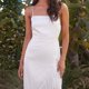 thumbnail image 1 of Vestido Ceñido Al Cuerpo Borla Dobladillo Correa de espagueti Vestido Sin mangas Mujer Traje de vacaciones (Blanco S) Cgtredaw para Mujer Blanco T XL, 1 of 1