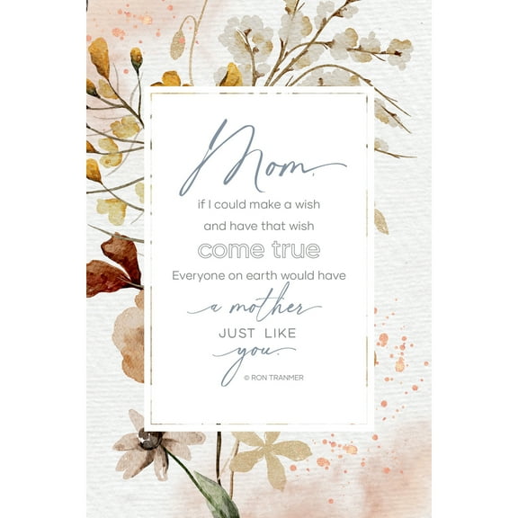 Dexsa Mom If I Could Make A Wish Inspirational Wood Plaque 6 inches x 9 inches