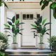 thumbnail image 5 of 6ft artificial bird of paradise plant con 17 artificial leaves para indoor y outdoor, moderno decorative plant ideal para para home, oficina y as a housewarming gift, 5 of 5