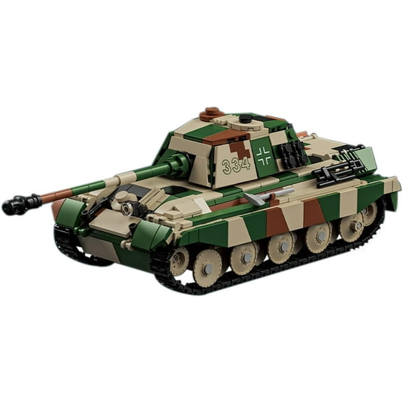 Remocguys WW2 Military Tiger Tank Building Set Compatible with Lego Army Tank Model Decor Gift for Adults 853 Pcs