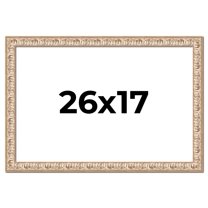 26x17 Frame White Real Wood Picture Frame Width 1.5 inches | Interior Frame Depth 0.5 inches |