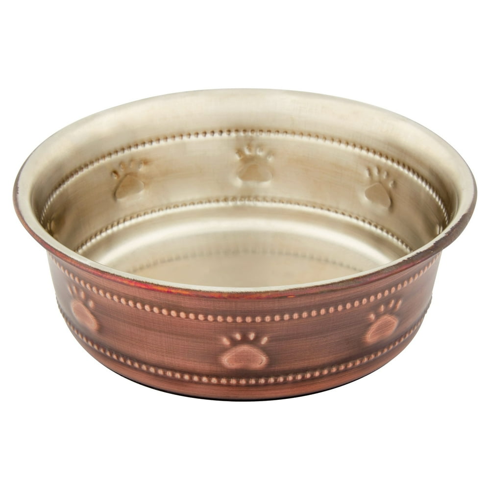 Gofetch Stainless Copper Paw Cat Feeding Bowl