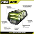 thumbnail image 2 of Batería Ryobi OP4040 de 40 V y 4,0 Ah, iones de litio, 2 of 9