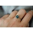 thumbnail image 5 of London Blue Topaz 2.Ct Oval Cut Halo Pretty Engagement Ring 14k Rose Gold Over, 5 of 5