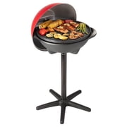 Cuisinart Indoor/Outdoor Electric Grill, 2-in-1 Portable BBQ with Nonstick Cooking Surface, Electric Grill Outdoor with Adjustable Heat