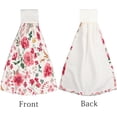 thumbnail image 4 of Hanging Towels 1 Pcs, Dish Towels Various Beautiful Flowers Absorbent Hand Towels with Hanging Loop Washcloth for Bathroom Kitchen, 4 of 6