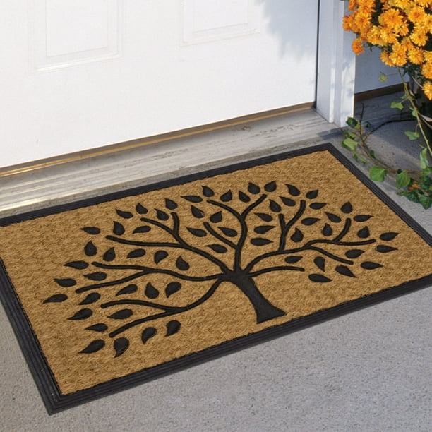Mainstays Tree Rubber Coir Doormat 17.5" x 29.5"