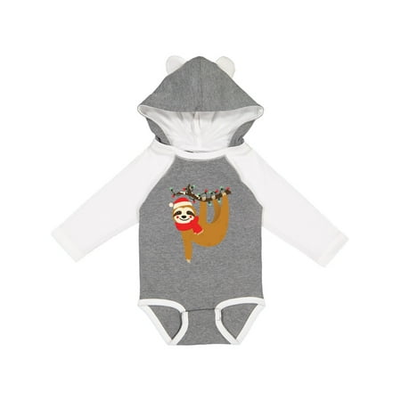 

Inktastic Christmas Sloth Gift Baby Boy or Baby Girl Long Sleeve Bodysuit