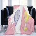 thumbnail image 4 of Pink Throw Versatile Soft Warm Blanket Fluffy Throws For Bed 87 X 95 Inch, Cozy, 4 of 7