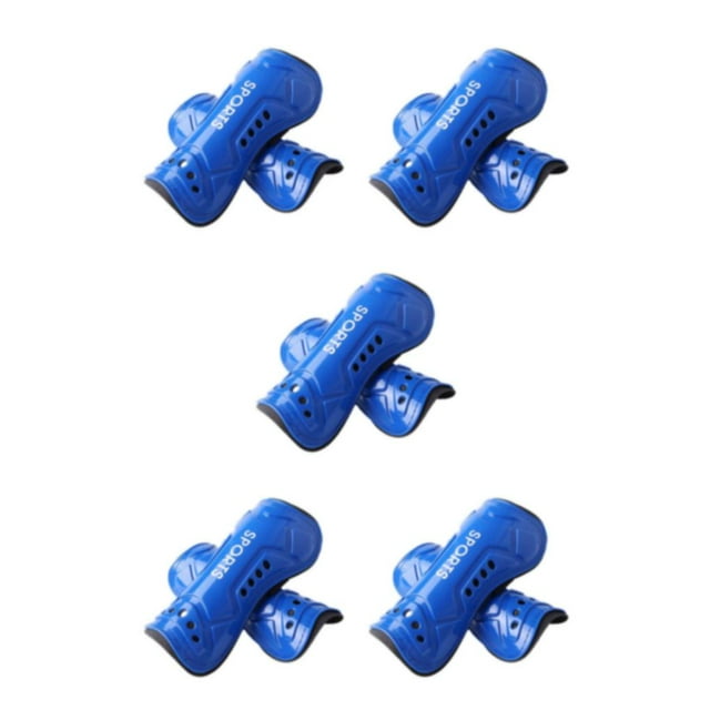 Baohd Durable Construction Calf Protector For Adult Soccer Training Adjustable Protective Leg Sleeves adult blue 5Set