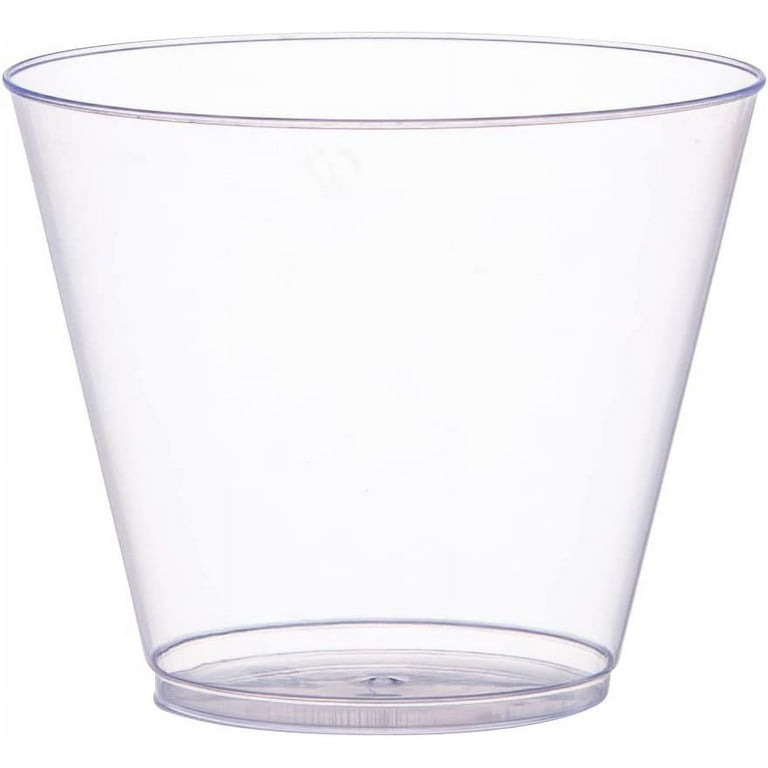 5 oz. Clear Plastic Double Shot Glass 10ct