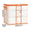 thumbnail image 3 of Clearance Under $5 Boovnll Clothes Storage Bins with Lids 80L Large Capacity Transparent Storage Bags with Reinforced Handles & Zipper for Blankets, Comforters, Clothes, Storage and Organization, 3 of 3