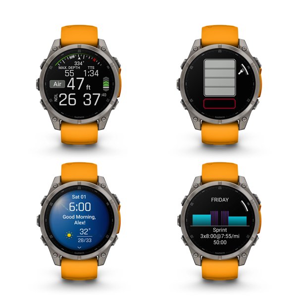 Garmin Fenix 47MM AMOLED Sapphire Multisport GPS Smartwatch
