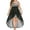 Black, variant on plus size dresses for women party elegant bling double strappy cami dress empire waist high low summer dress