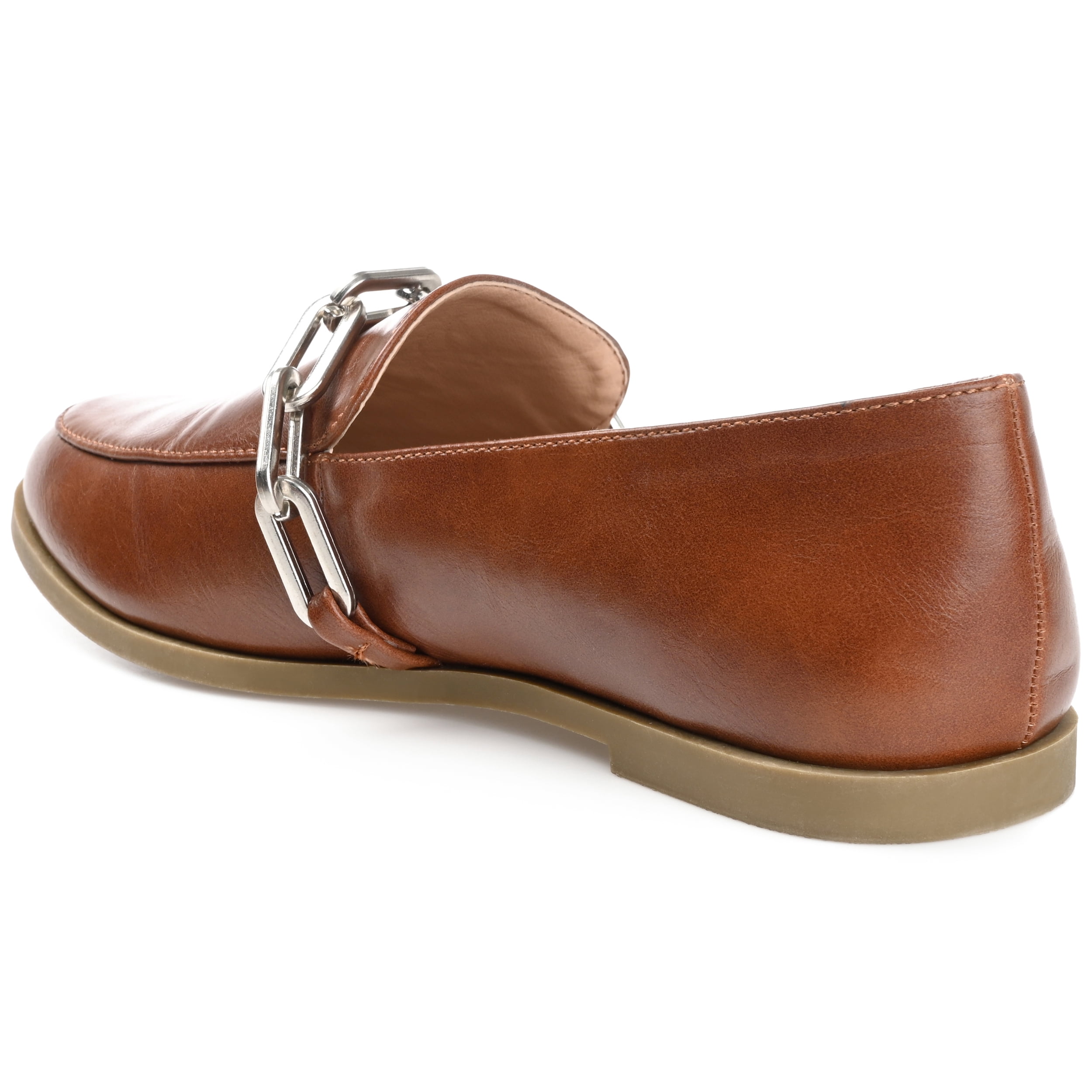 Journee Womens Madison Slip On Round Toe Loafer Flats