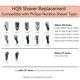 thumbnail image 2 of ER Cabezales de repuesto HQ9 compatibles con Philipss Norelco Shaver Spe brillar Electrónica, 2 of 5