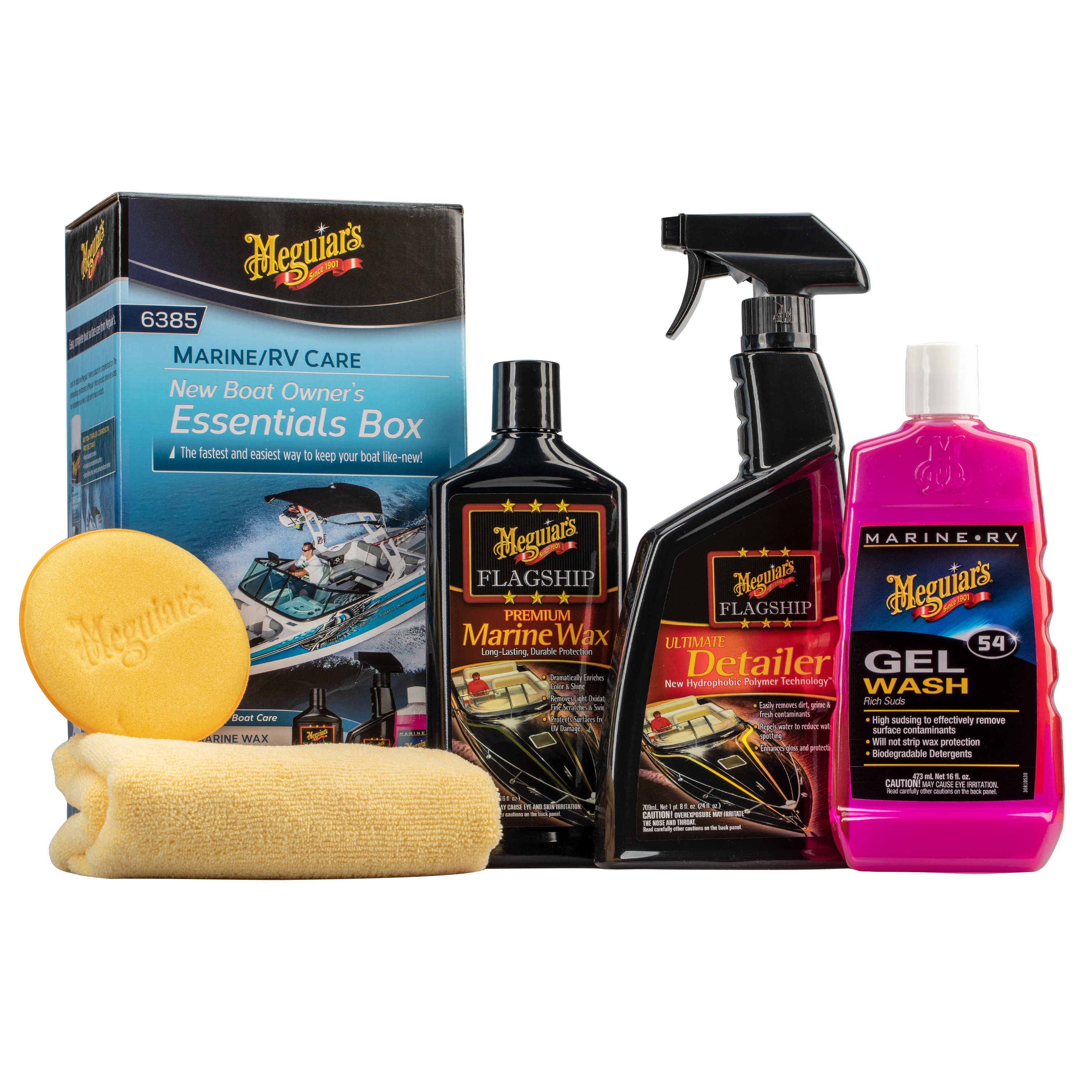 Meguiar’s M6385 Marine/RV Care New Boat Owner’s Essentials Box Kit, 1 Pack - image 3 of 9