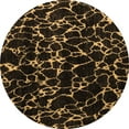 thumbnail image 1 of Ahgly Company Indoor Round Oriental Brown Modern Area Rugs, 7' Round, 1 of 4