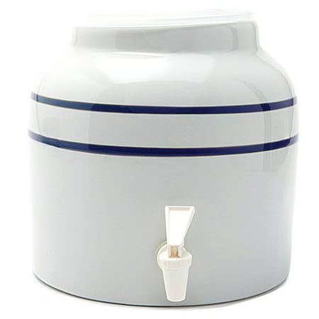 Goldwell Enterprises Inc DS171 2-1/2 Gal Blue Stripe Porcelain Water Dispenser