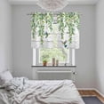 thumbnail image 4 of Spring Botanical Kitchen Curtains Window Panels, Watercolor Leaves Flowers Birds Gray Wood Insulated Window Treatment Curtain, Grommet Curtains for Bedroom/Living Room/Bathroom, 2 Piece 27.5"Wx39"L, 4 of 8