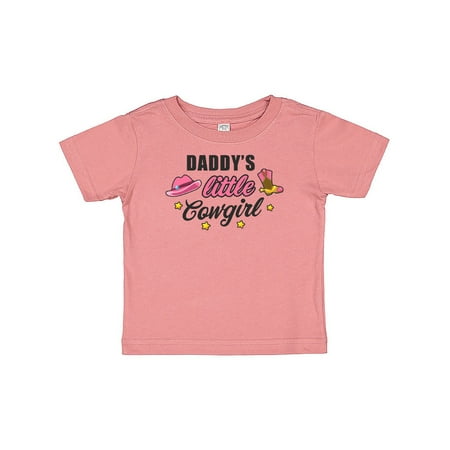 

Inktastic Daddys Little Cowgirl with Cowgirl Hat and Boots Gift Baby Girl T-Shirt