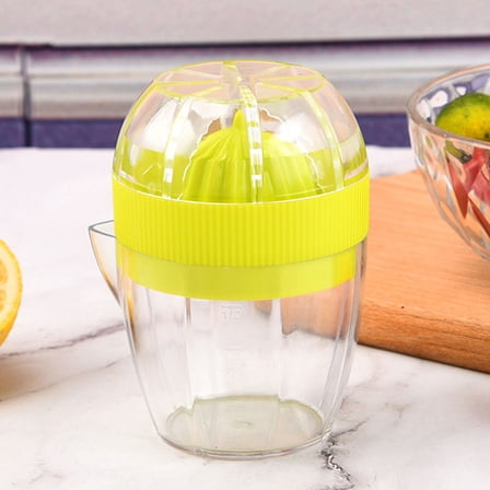 Homoyoyo Manual Fruit Juicer Citrus Squeezer Green Plastic Kitchen Tool for Fresh Juice Extraction