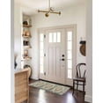 thumbnail image 4 of Rustic Geometric,Hallway Runner Rug 2x5ft,Farmhouse Shabby Chic Ethnic Tribal Washable Woven Living Room Bedroom Kitchen Bathroom Carpet with Tassels,Indoor Outdoor Throw Door Mat for Entryway, 4 of 5