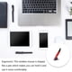thumbnail image 3 of Seitruly Computadora Tablet 2.4Ghz Ratón óptico inalámbrico Velocidad rápida Bajo retraso 4 teclas Ratones de trabajo DPI Ajustable portátil Computadoras y accesorios Rojo, 3 of 6