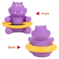 thumbnail image 4 of Termómetro de baño Nikou para bebé con pantalla de temperatura hipopótamo morado, 4 of 13